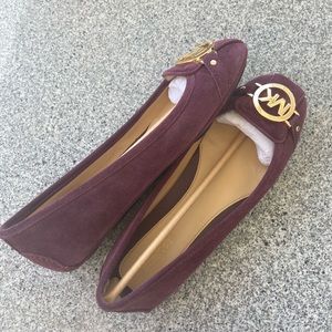 Plum Michael Kors Fulton Moccasin Flats